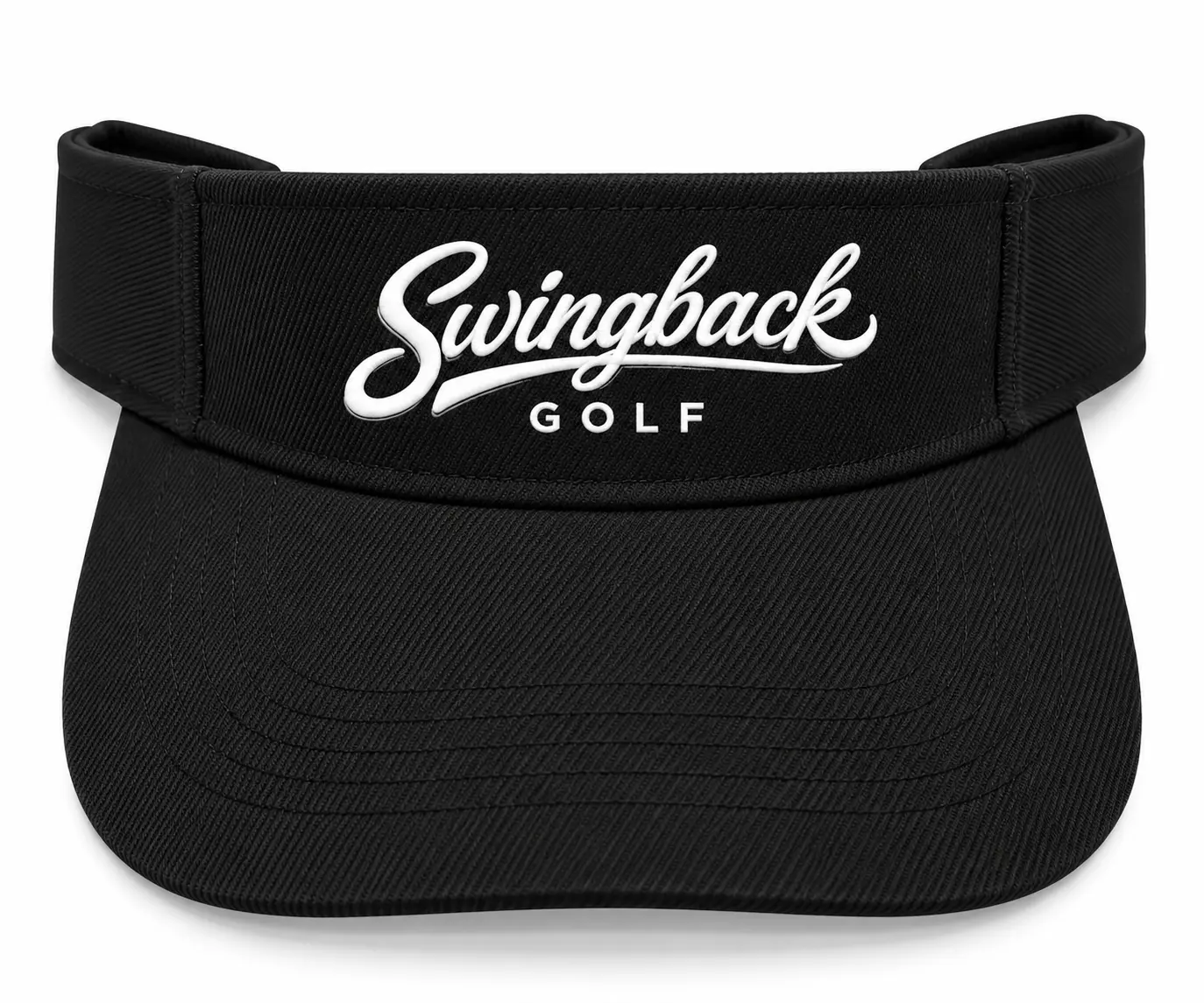 SwingBack Script Visor in Black