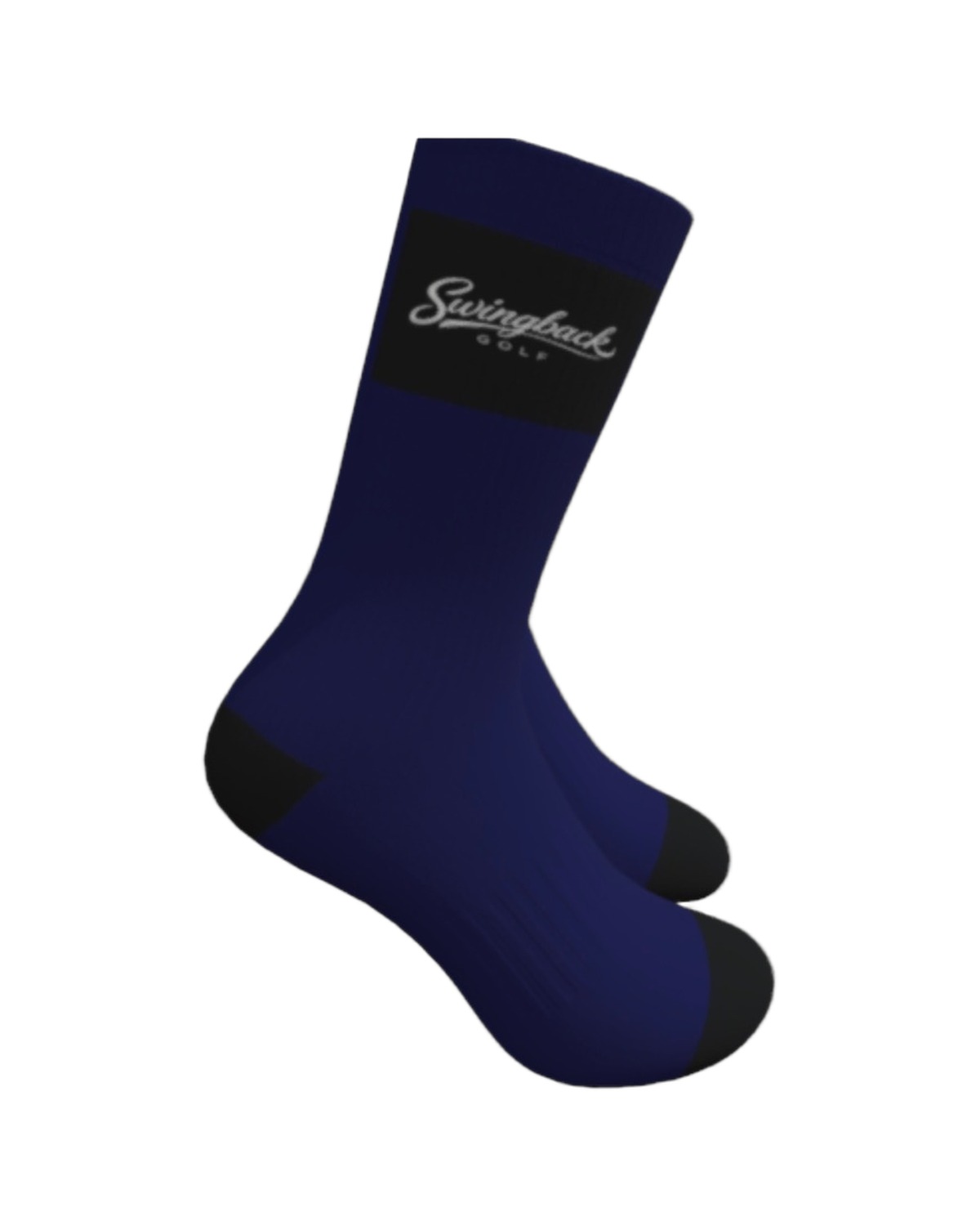 Swingback Stealth crew sock in blue