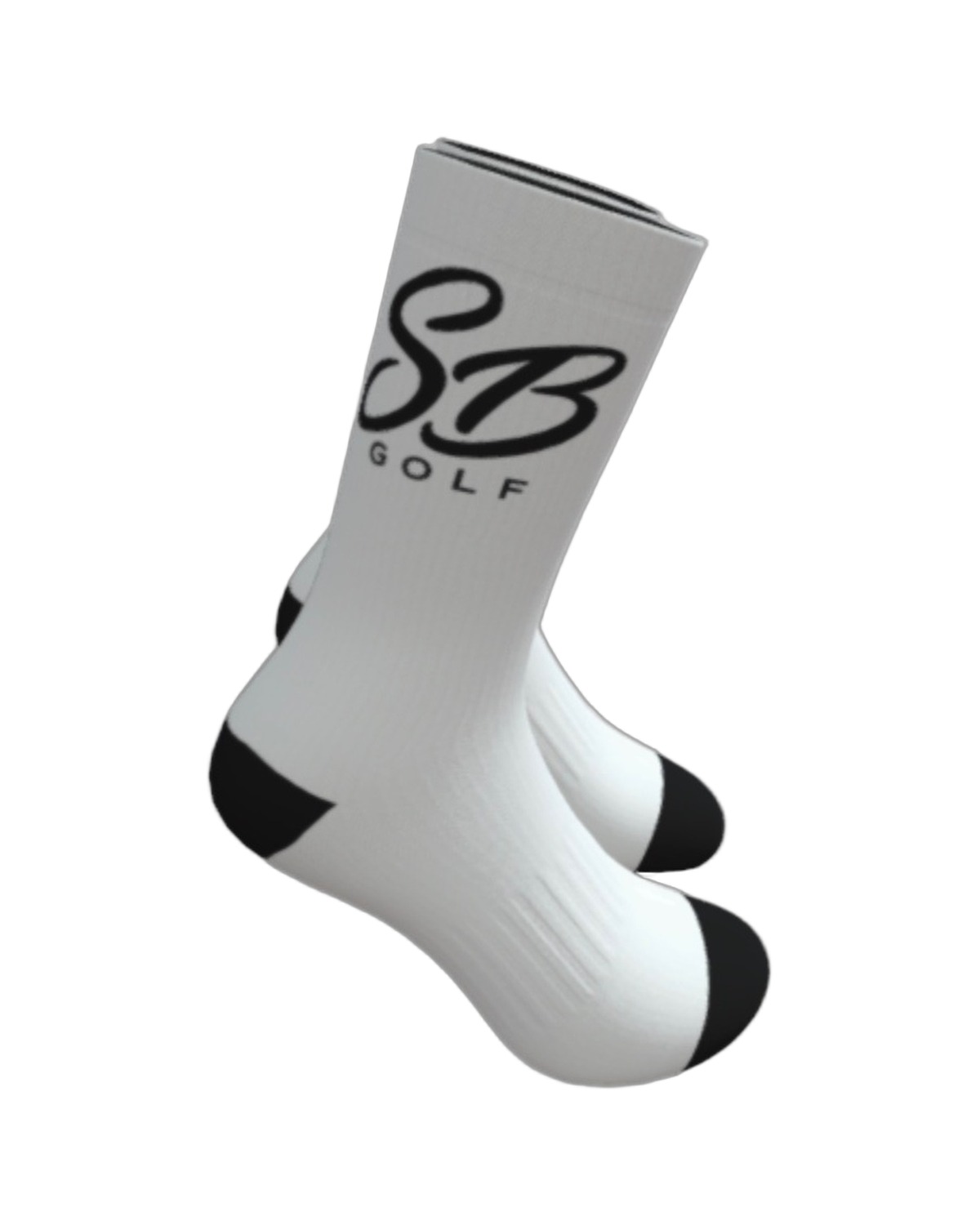 SB Big Golf crew sock, angled view