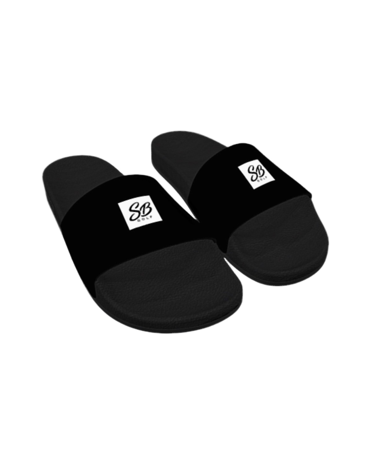 SB Slide in black with SB Golf logo