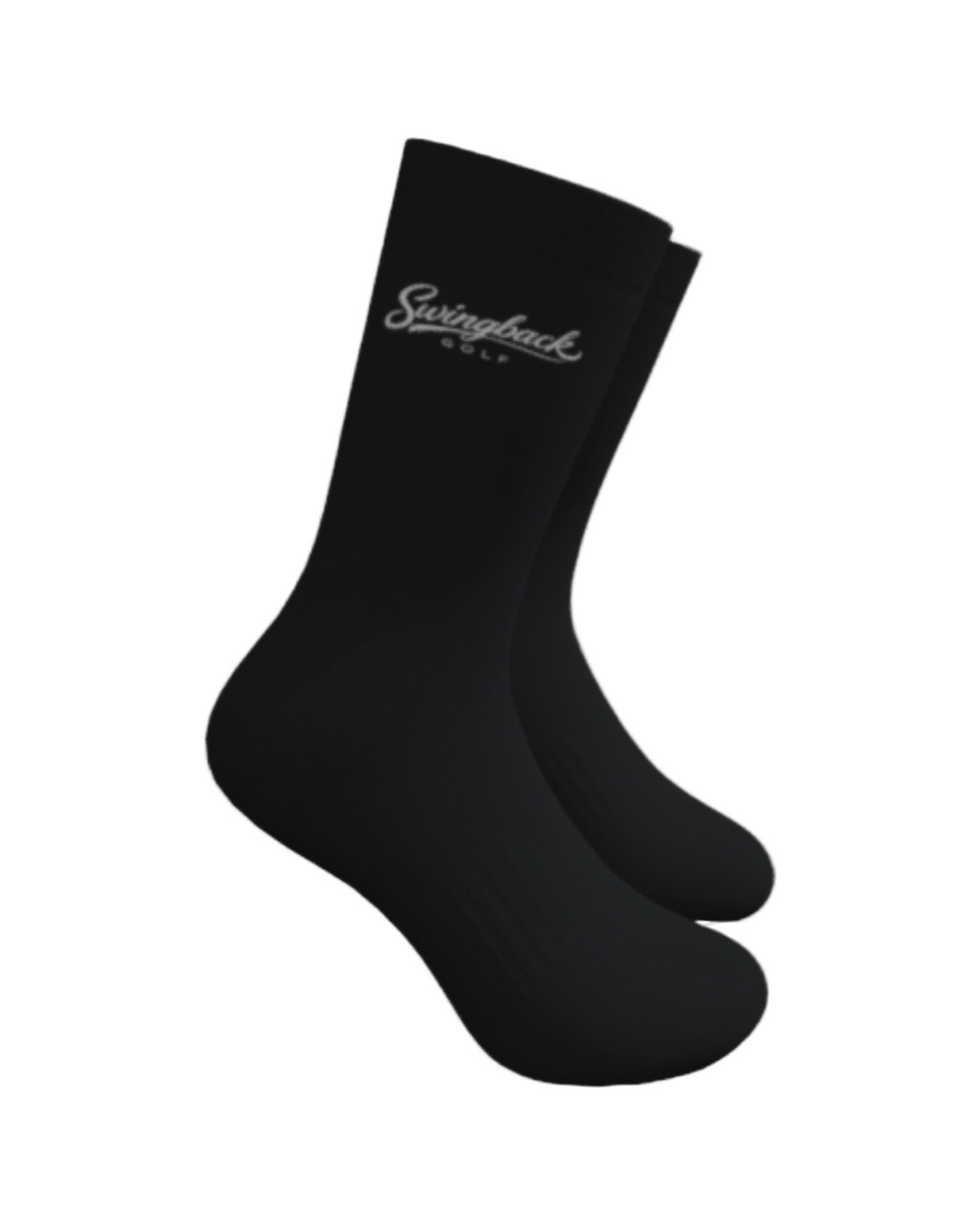 Swingback Stealth crew sock in black