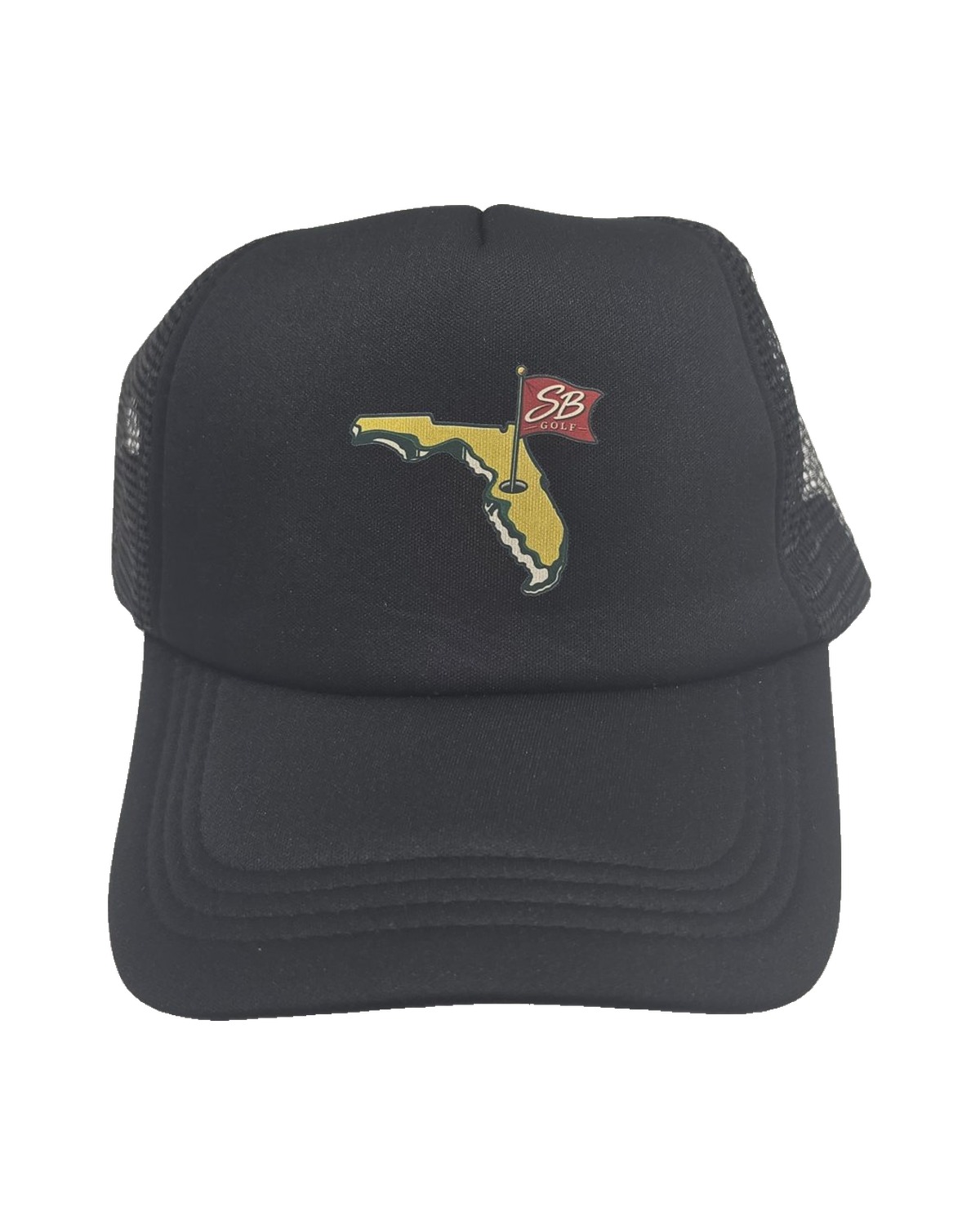 SwingBack Florida Graphic Trucker Cap — Black